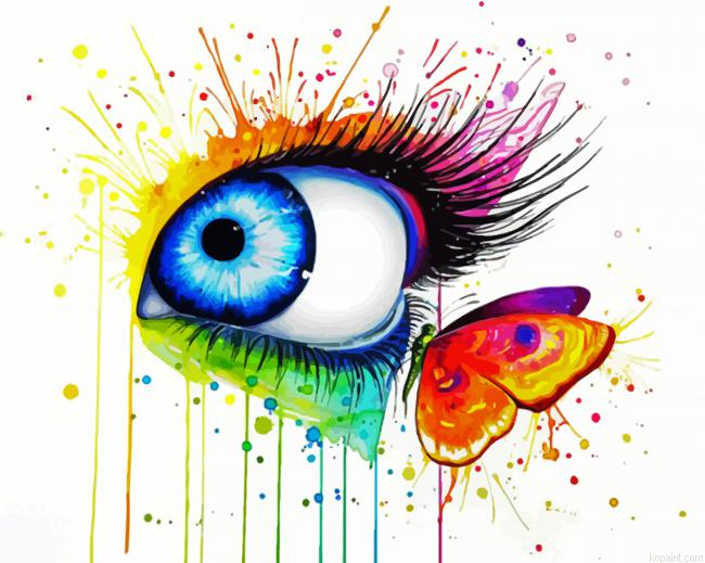 Eye And Butterffly Paint By Numbers.png