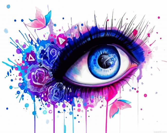 Eye And Butterffly Splatter Paint By Numbers.png