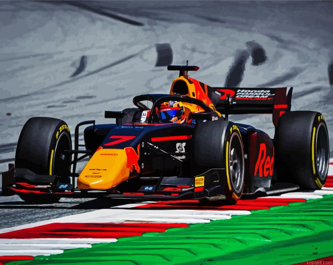 F2 Vehicle Race Car Painting By Numberss.png