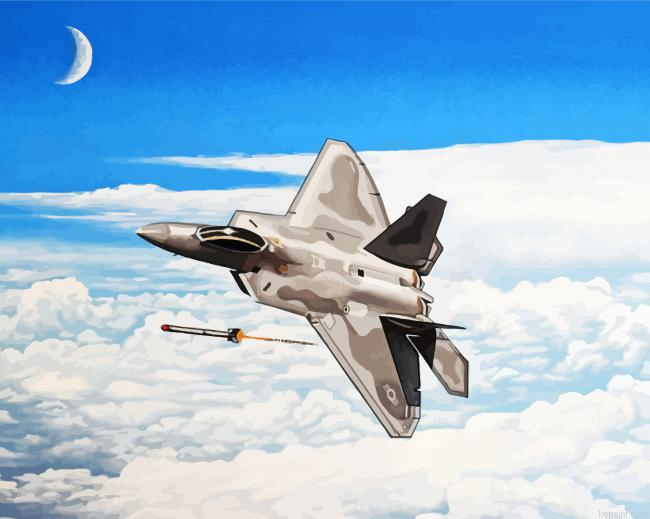 F22 Raptor Aircraft Painting By Numberss.png