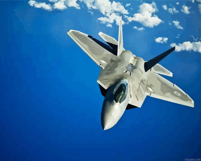 F22 Raptor Flying Painting By Numberss.png