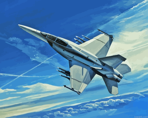 Fa 18 Airplane Painting By Numberss.png