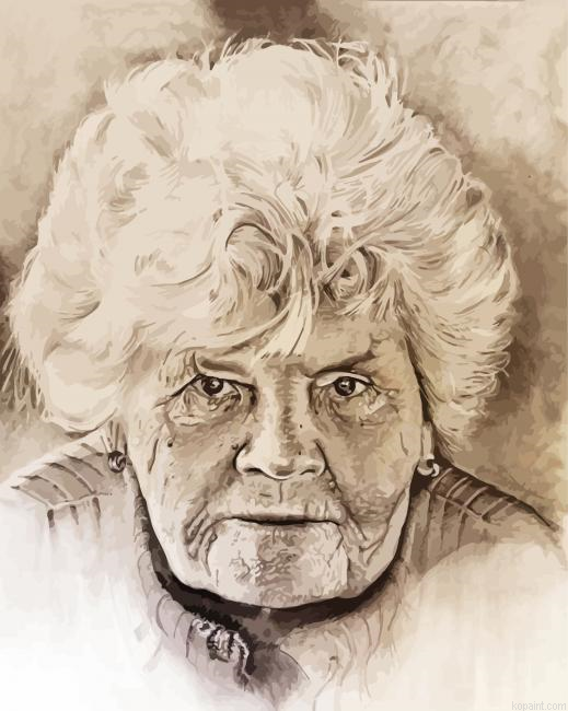 Face Of An Old Woman Painting By Numberss.png