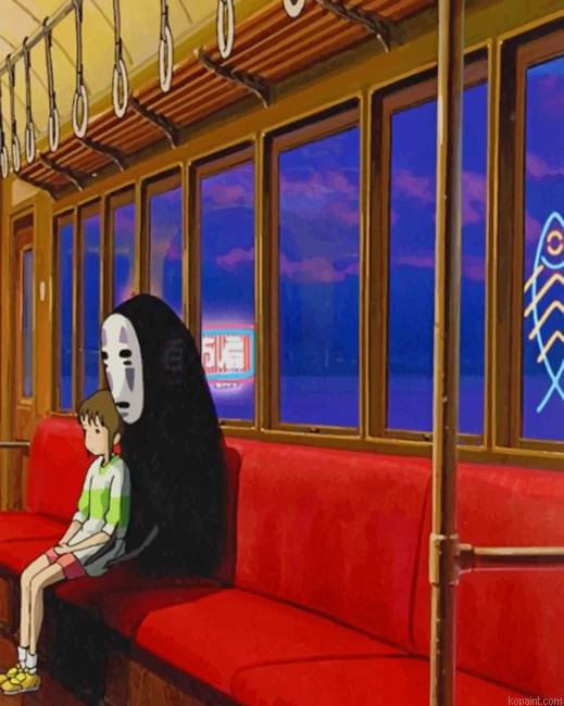 Faceless And Chihiro Spirited Away New Painting By Numberss.png