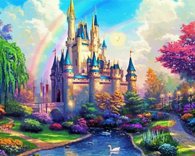 Fairy Castle Art Painting By Numberss.png