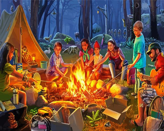 Family Campfire Painting By Numberss.png