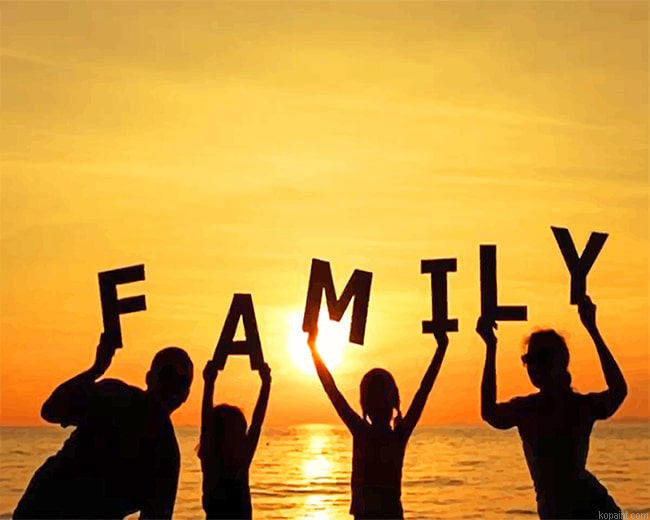 Family Goals Silhouette New Painting By Numberss.png