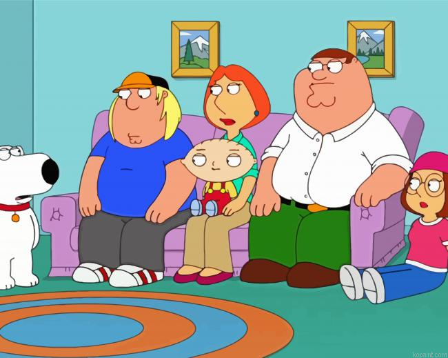 Family Guy Animation Art Painting By Numberss.png