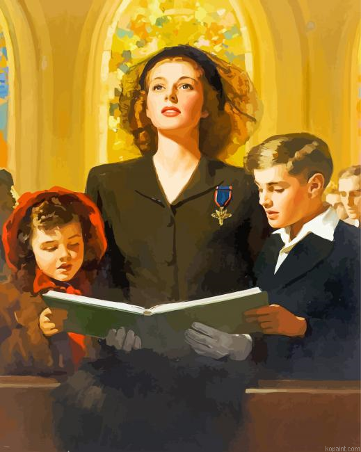 Family In The Church Painting By Numberss.png