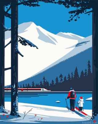 Family Skiing Time Painting By Numberss.png
