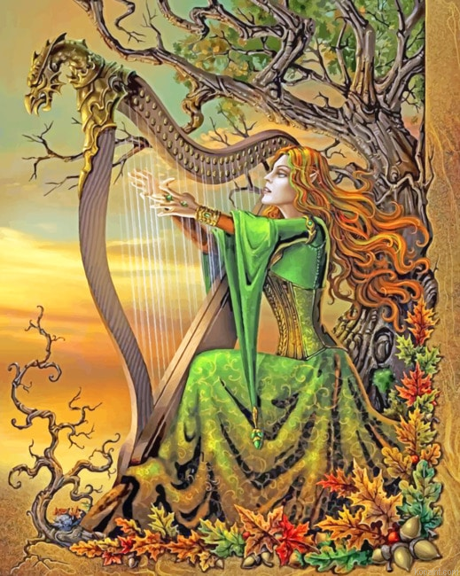 Fantastic Musician Woman Women Painting By Numberss.png