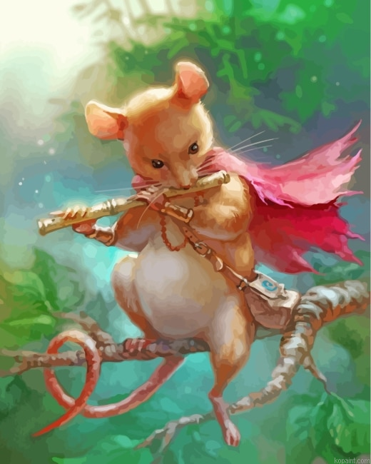 Fantastic Musicican Mouse Paint By Numbers