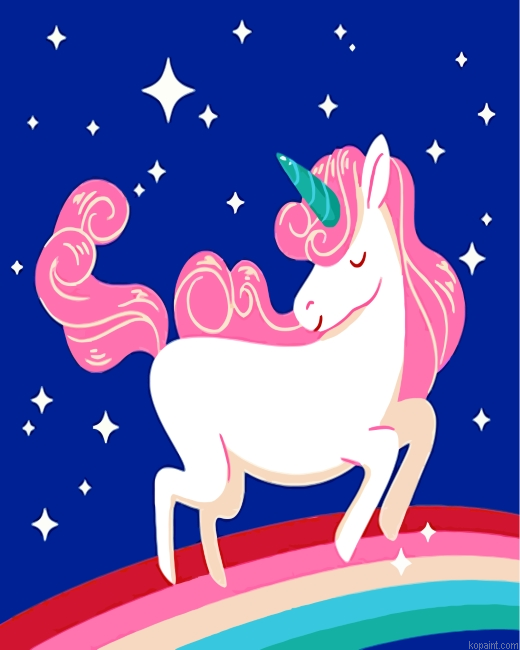 Fantastic Unicorn Painting By Numberss.png
