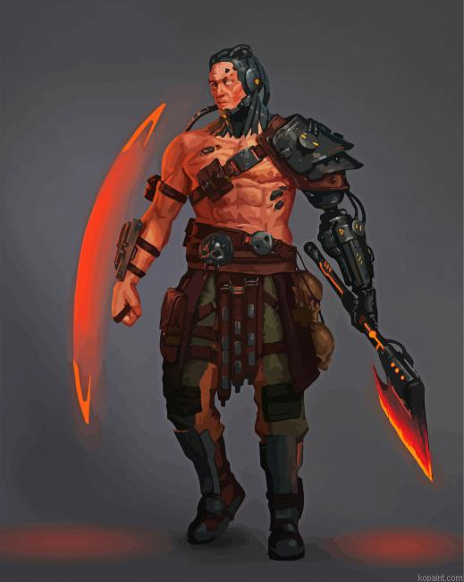 Fantasy Barbarian Painting By Numberss.png