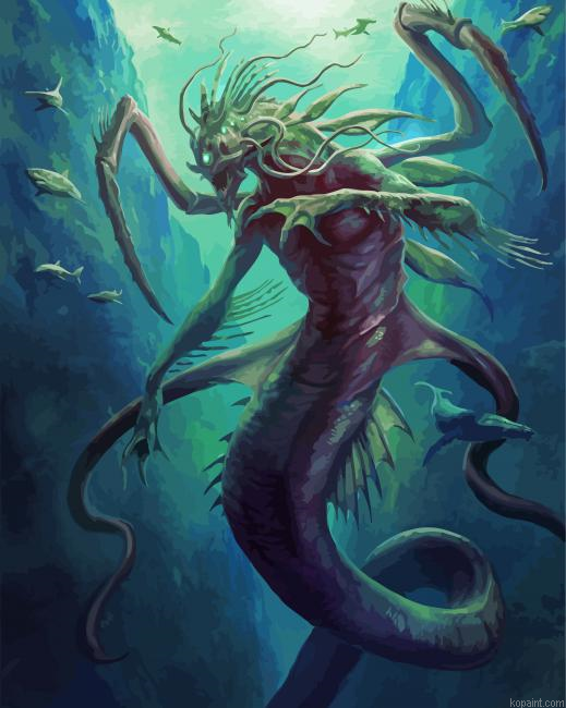 Fantasy Dagon Monster Painting By Numberss.png