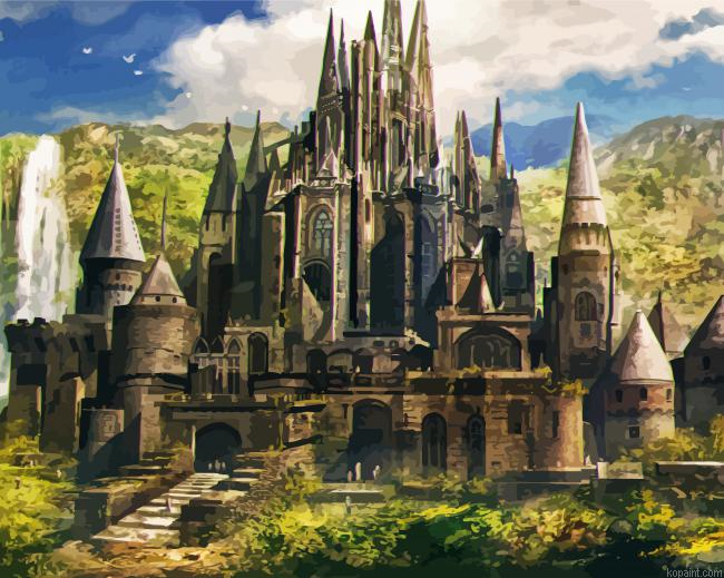 Fantasy Fairy Castle Paint By Numbers