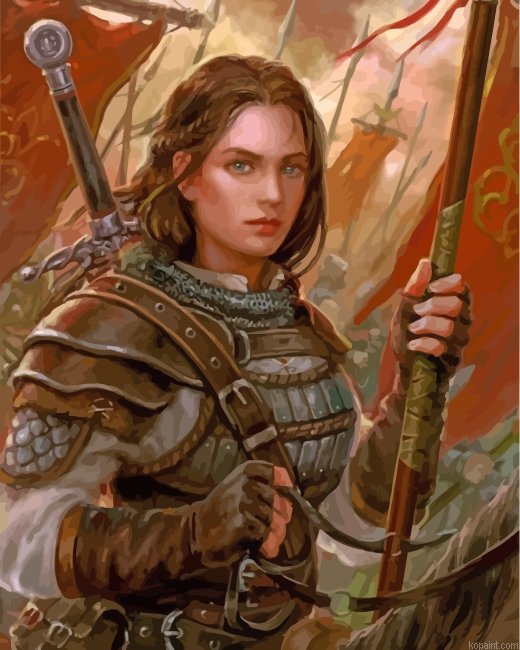 Fantasy Female Warrior Painting By Numberss.png