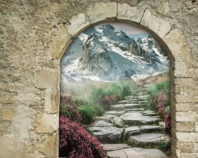 Fantasy Gate Arch Painting By Numberss.png
