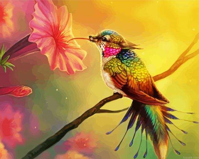 Fantasy Hummingbird Painting By Numberss.png