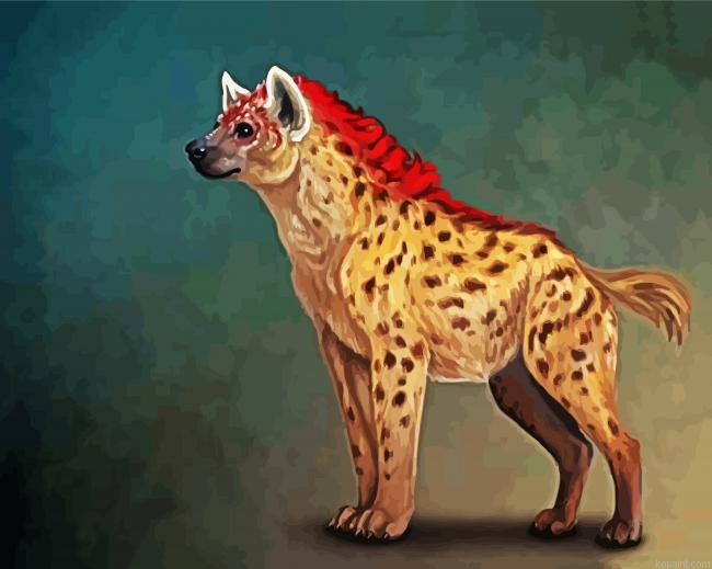 Fantasy Hyena Animal Painting By Numberss.png