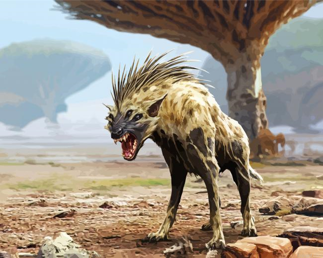 Fantasy Hyena Painting By Numberss.png