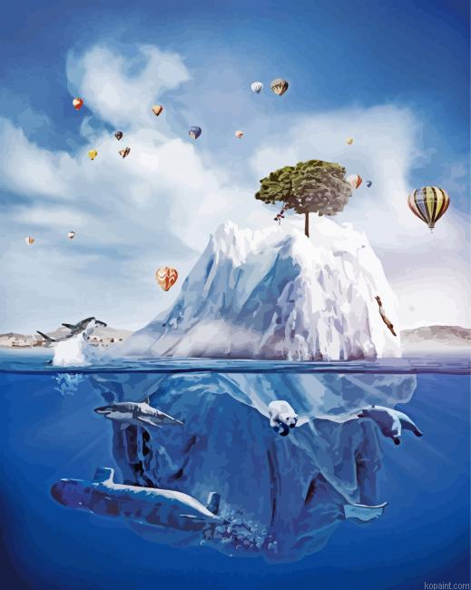 Fantasy Iceberg Land Painting By Numberss.png