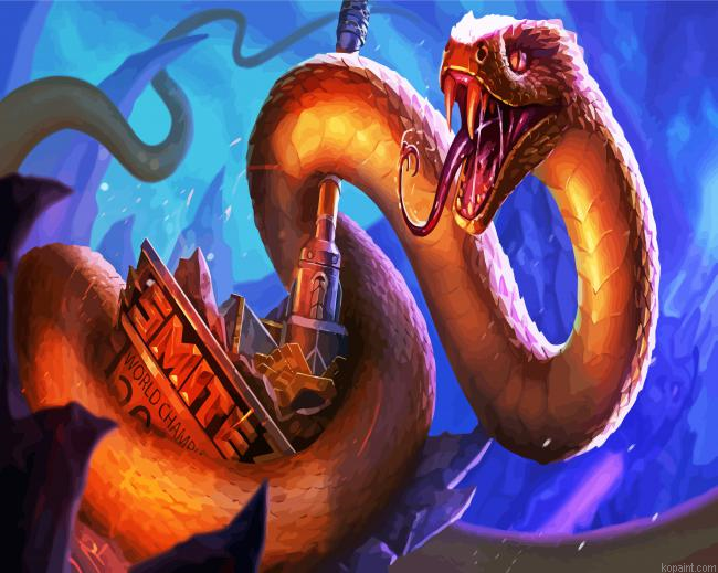 Fantasy Jormungandr Painting By Numberss.png
