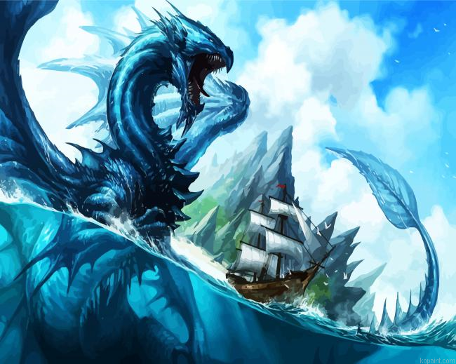 Fantasy Leviathan Sea Serpent Painting By Numberss.png