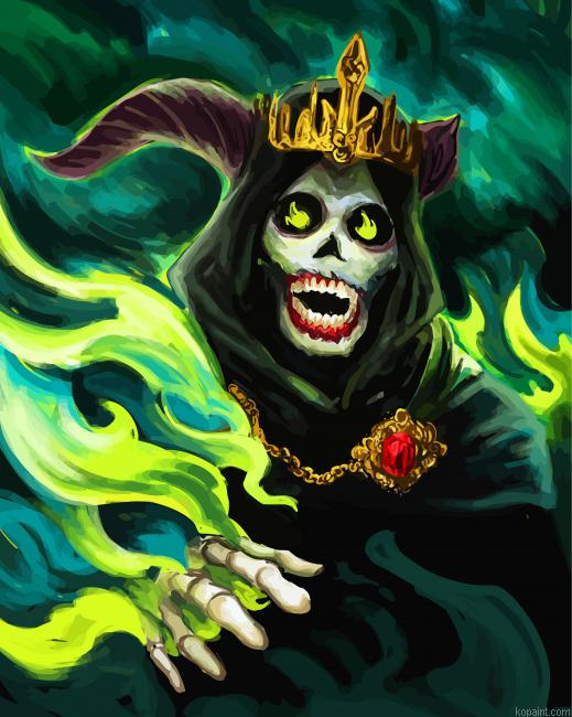 Fantasy Lich Skull Painting By Numberss.png