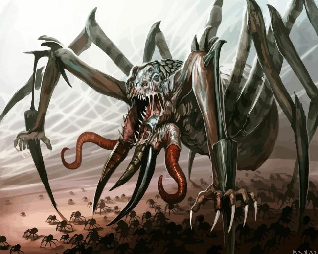 Fantasy Spider Paint By Numbers.png