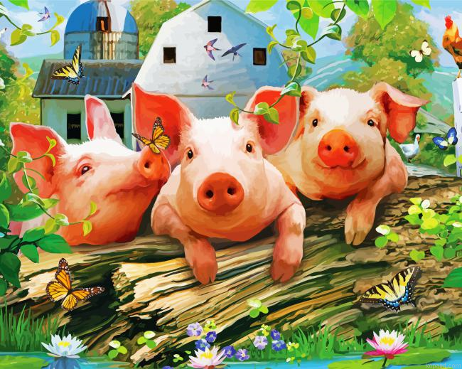 Farm Pigs Painting By Numberss.png