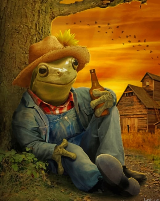 Farmer Frog New Painting By Numberss.png