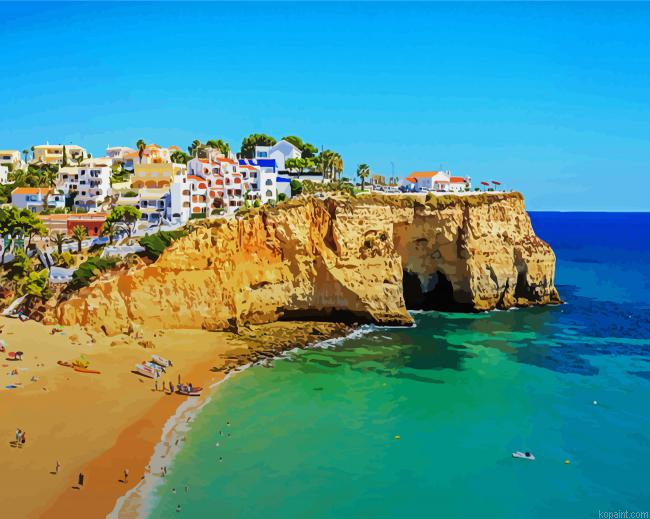 Faro Portugal Beach Painting By Numberss.png