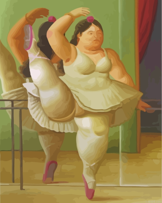 Fat Ballerina Dancer Painting By Numberss.png
