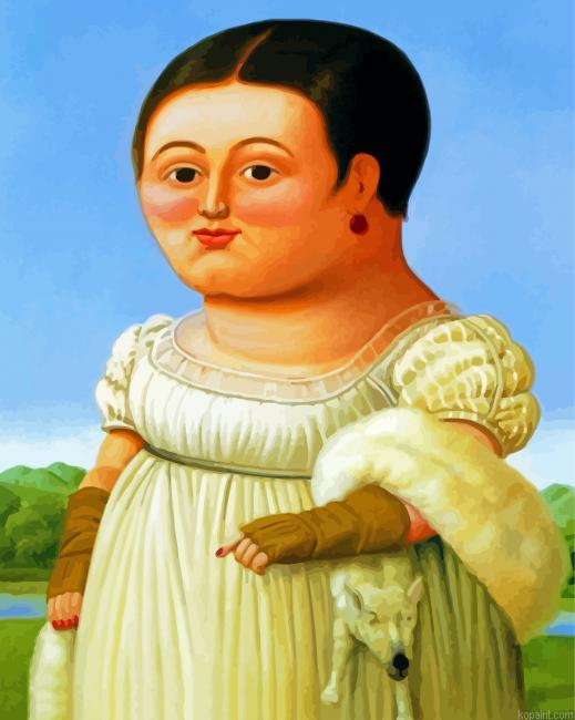 Fat Classy Lady Painting By Numberss.png