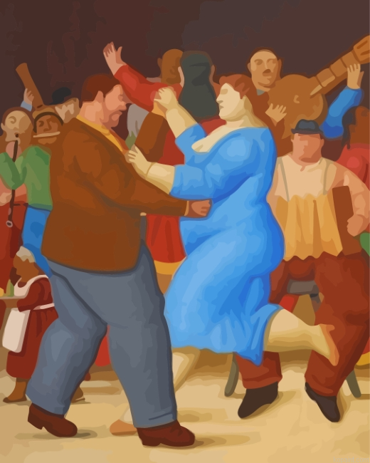 Fat Couple Dancing Painting By Numberss.png