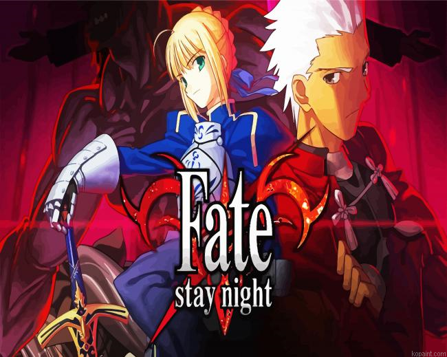 Fate Stay Night Video Game Painting By Numberss.png