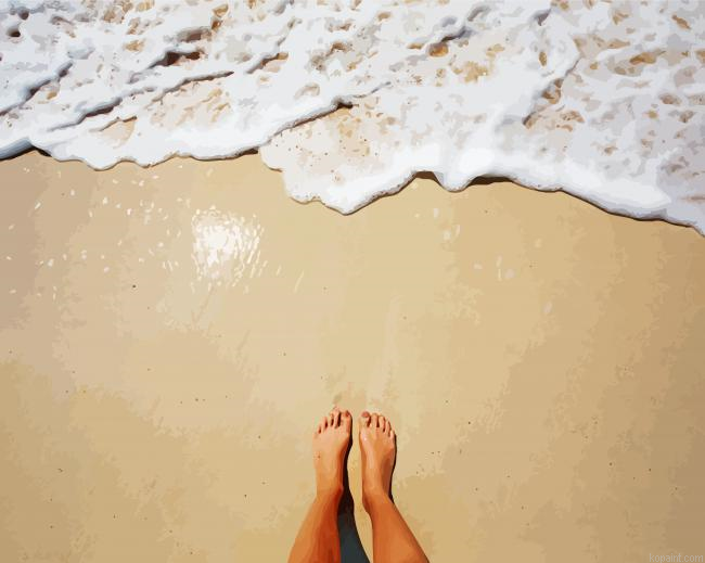 Feet In The Sea Paint By Numbers