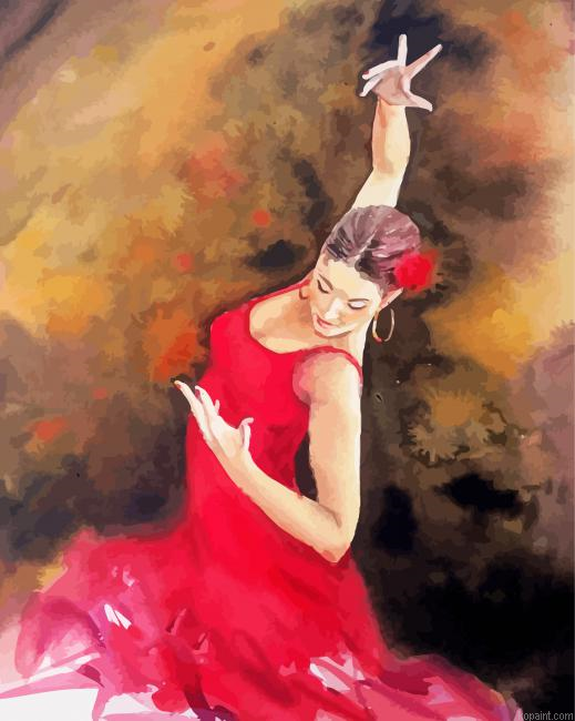 Female Salsa Dancer Painting By Numberss.png