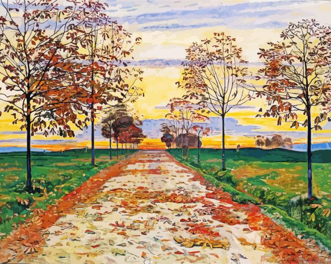 Ferdinand Hodler Autumn Evening Paint By Numbers