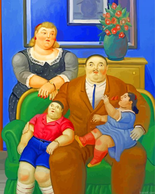 Fernand Botero Family Painting By Numberss.png