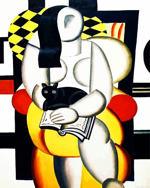 Fernand Leger Woman With A Cat Paint By Numbers