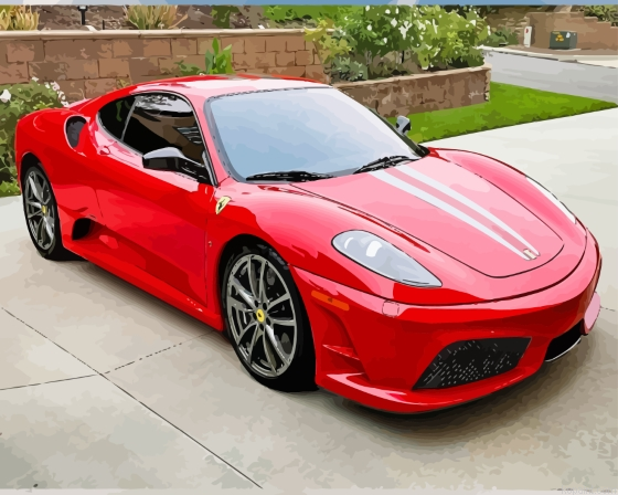 Ferrari Scuderia Car Painting By Numberss.png