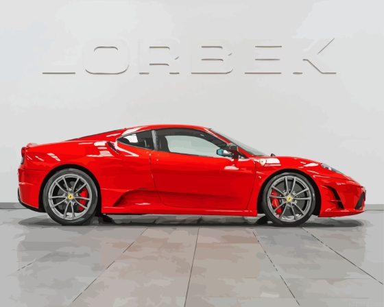 Ferrari Scuderia Side View Painting By Numberss.png