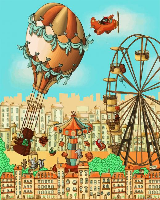 Ferris Wheel Circus Paint By Numbers.png