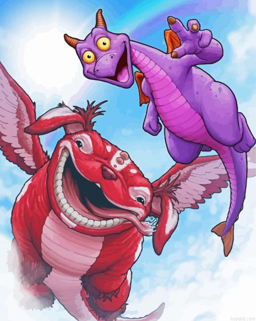 Figment Dragon And Friend Painting By Numberss.png