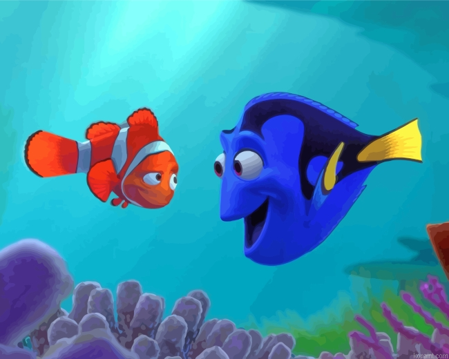 Finding Dory Animation Painting By Numberss.png