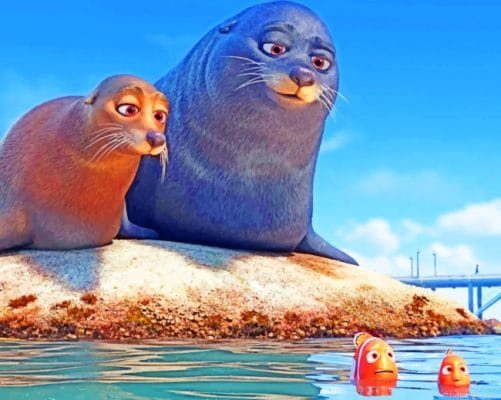 Finding Dory Sea Lions Painting By Numberss.png