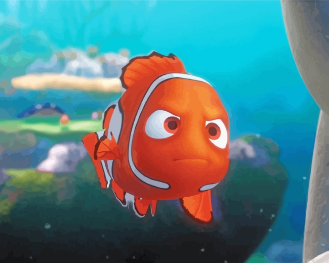 Finding Nemo Touching The Boat Painting By Numberss.png