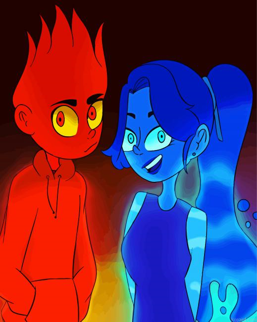 Fire Boy And Water Girl Painting By Numberss.png